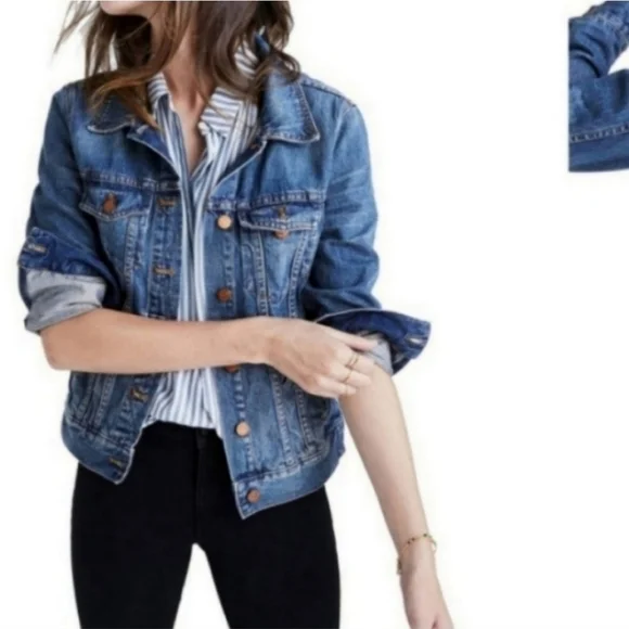 Madewell Medium Wash Denim Jacket XS - Picture 1 of 8